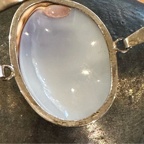 Vintage 950 Sterling Silver Tiger Cowrie Shell Bracelet – Boho Coastal Beach - Picture 4 of 5